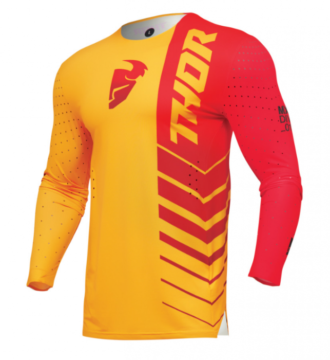 Tricou enduro/motocross THOR Prime Analog Lemon [1]