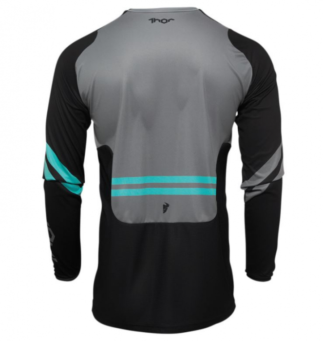 Tricou enduro/motocross THOR Pulse Cube Black/Mint [2]