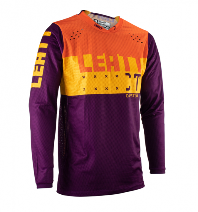 Tricou Leatt 4.5 Lite Orange/Indigo [1]