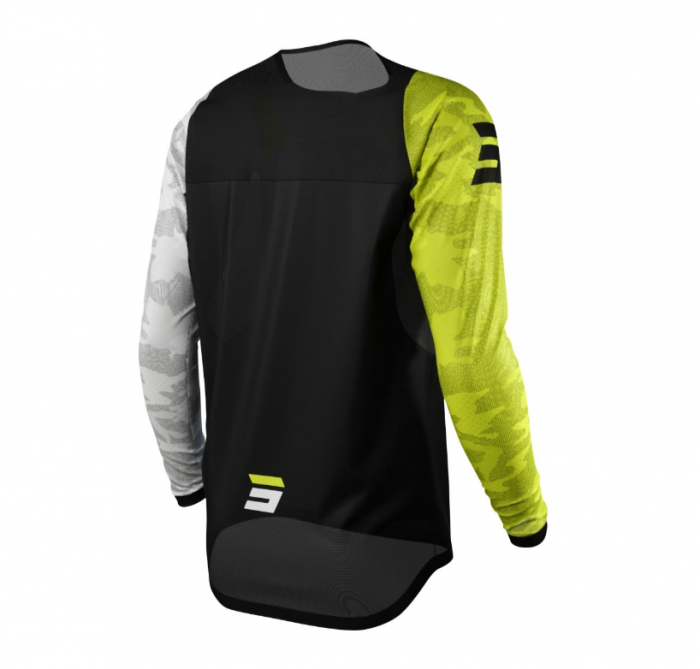 Tricou Shot Contact Camo Alb/Negru/Galben [2]