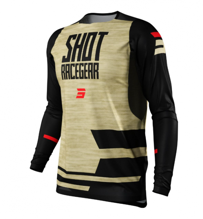 Tricou Shot Contact Loom Negru/Maro [1]