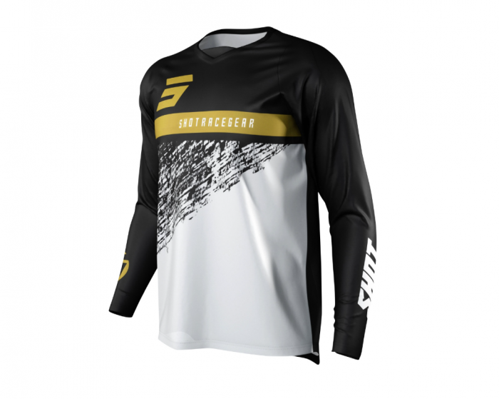 Tricou Tricou enduro/motocross Shot Devo Roll Negru/Gold [1]