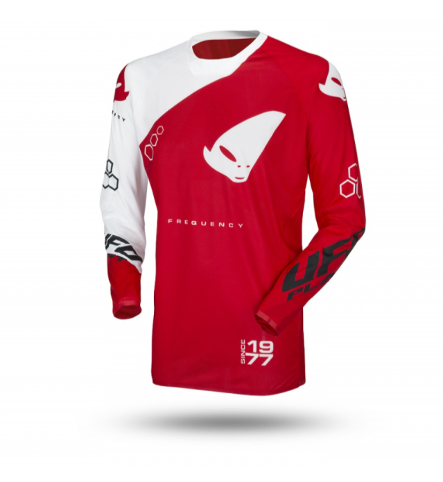 Tricou UFO Freqency Rosu/Alb [1]