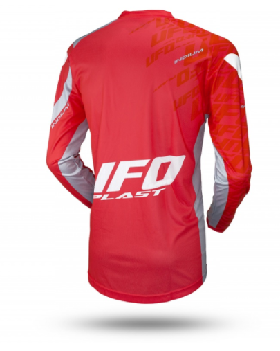 Tricou UFO Indium Rosu/Alb [2]