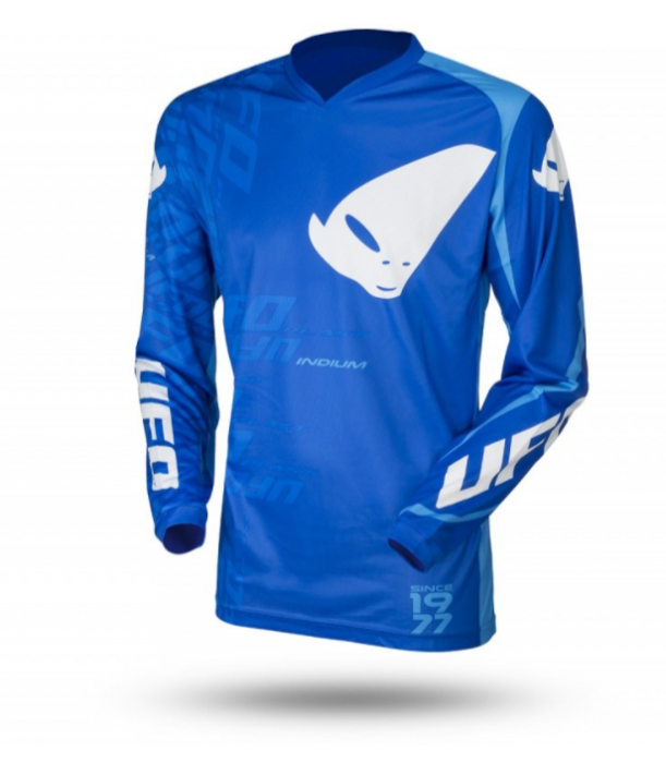 Tricou UFO Indium Albastru/Alb [1]