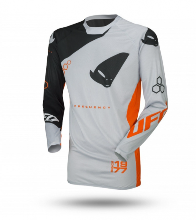 Tricou UFO Freqency Gri/Portocaliu [1]