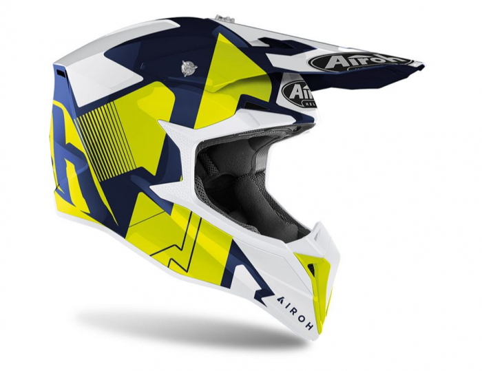 Casca Airoh Cross Wraap Raze Blue Gloss 2022 [2]