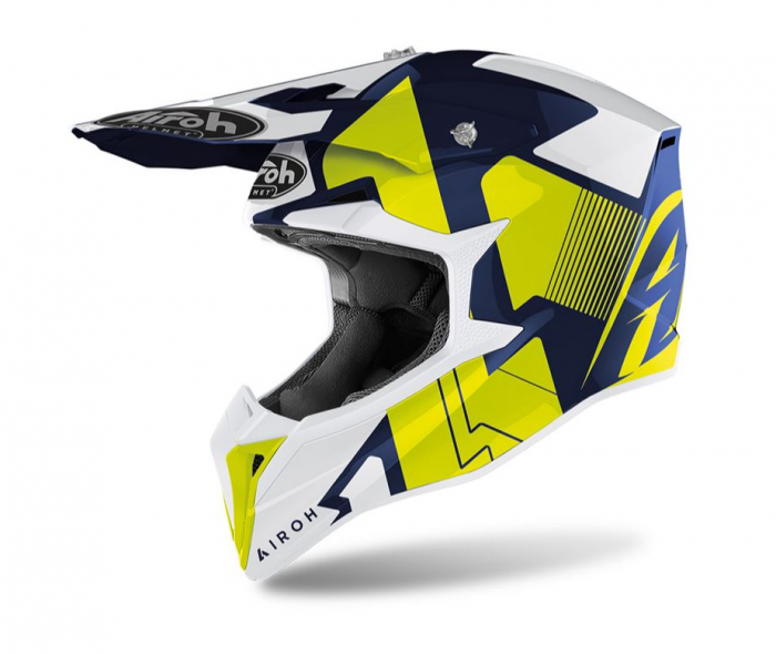 Casca Airoh Cross Wraap Raze Blue Gloss 2022 [1]