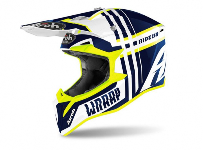 Casca AIroh Wraap 2021 Broken Blue [1]