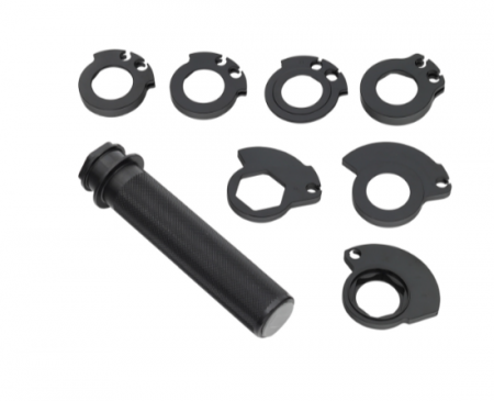 Comenzi/ghidon/scarite - Tub acceleratie din aluminiu cu 7 adaptoare KTM/Honda/Kawasaki/Beta