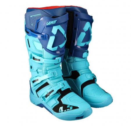 Cizme Enduro/MX - Cizme Leatt Cross 4.5 Aqua Blue