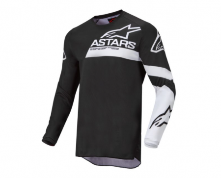 Tricouri/Bluze - Tricou Alpinestars MX Fluid Chaser Black/White