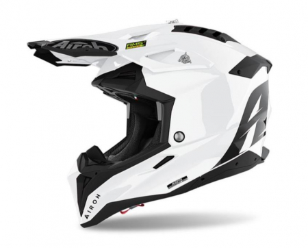 Casti enduro/mx - Casca Airoh Aviator 3 White Gloss 2021