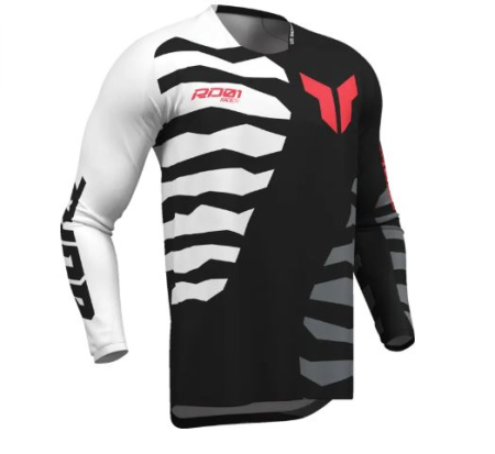 Tricouri/Bluze - Bluza Enduro/Motocross Thor LAUNCHMODE SHREDDER BK/WH