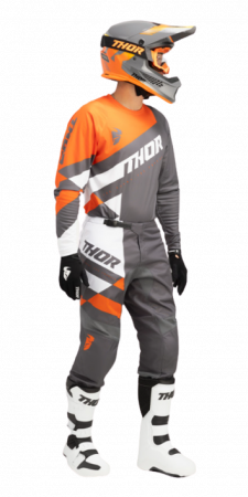 Bluza enduro/motocross Thor Sector Checker Gri/Porocaliu [2]