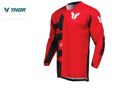 Echipamente Enduro/Mx - Bluza THOR LAUNCH FORGE RED Enduro/Motocross