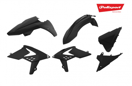 Plastice - Kit plastice Beta RR 250/300 2T 350/400/450 4T 13-17 CULOARE NEGRU Polisport