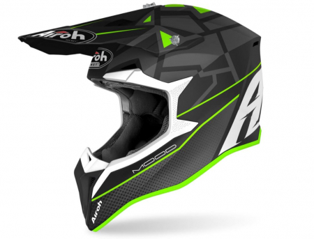 Casti enduro/mx - Casca Airoh Wraap 2021 Black/Green