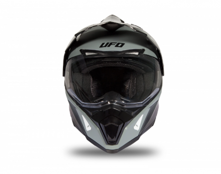 Casca cu viziera  Enduro/ATV UFO Aries Black/Gray Matt [4]