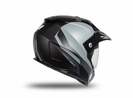 Casca cu viziera  Enduro/ATV UFO Aries Black/Gray Matt [3]
