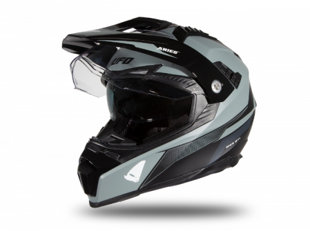 Casti enduro/mx - Casca cu viziera  Enduro/ATV UFO Aries Black/Gray Matt