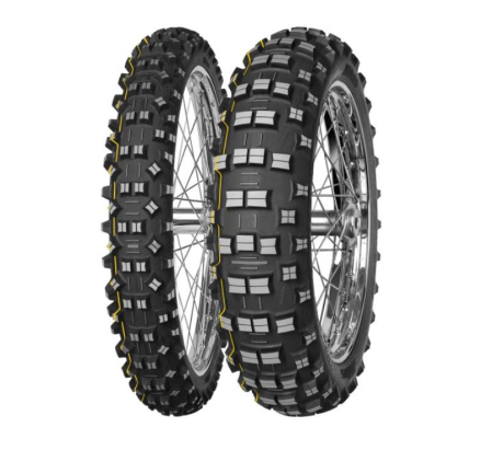 Anvelopa spate - Cauciuc enduro spate 140/80-18 Mitas TerraForce Medium ( linie galbena )