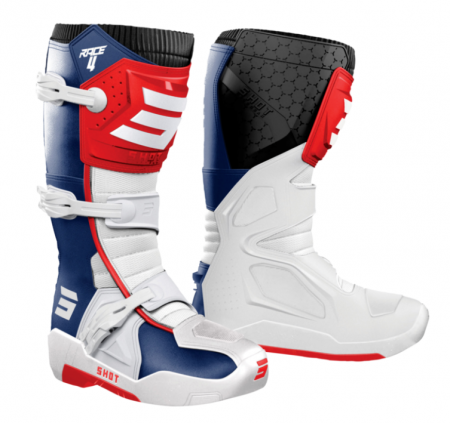 Cizme Enduro/MX - Cizme Enduro/MX Shot Race 4 White/Blue/Red