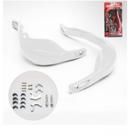 Protectii - Handguard-uri Ghidon cu Insertie de Aluminiu Alb Fixare 22mm si 28mm