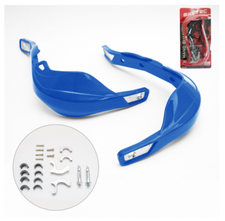 Ghidon enduro/motocross - Handguard-uri Ghidon cu Insertie de Aluminiu Albastru Fixare 22mm si 28mm