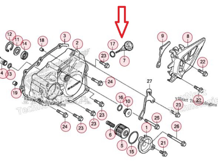 Joja ulei Honda CRF 450R '09-'16 Honda 15650-MEN-A30 [1]