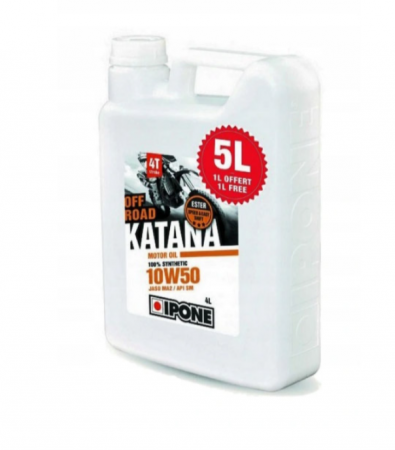 Uleiuri si Lubrifianti - Ulei Motor 4T Ipone Katana Off-Road 10W50 100% Sintetic Promotie 4L+1L Gratis