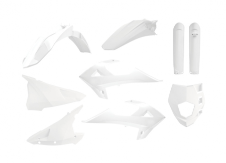 Componente plastic - Kit plastice GasGas EC 250/300 '18-'20,Rieju MR 250/300 '21-'22 White Polisport 91031
