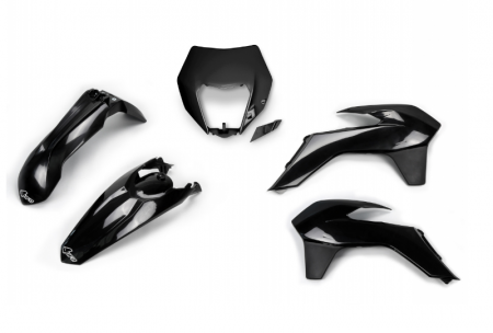 Plastice - Kit plastice KTM EXC/EXC-F '14-'16 UFO Black KTKIT524001