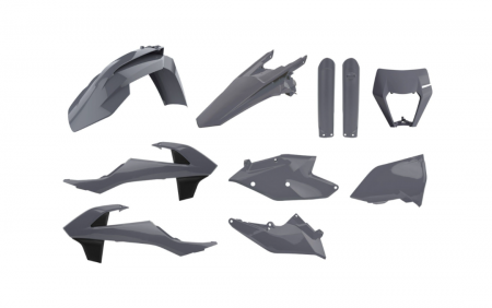 Plastice - Kit plastice KTM EXC/EXC-F TPI '17-'19 Gri