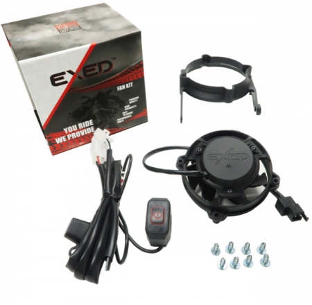 Sistem racire - Kit ventilator cu buton on/off Led GasGas '21-'23 Exed EX-RFS-PLG21-LSW