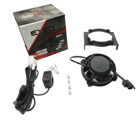 Sistem racire - Kit ventilator cu buton on/off Led Sherco '14-'23 Exed EX-RFS-PLS14-LSW