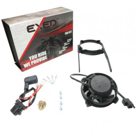 Sistem racire - Kit ventilator cu termostat KTM/Husqvarna 4T '04-'16 Exed EX-RFS-PLK04/16-TE4T