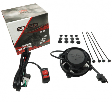 Sistem Racire - Kit ventilator cu buton on/off si sistem montare universal pentru toate tipurile de motociclete