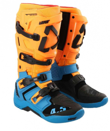 Cizme Enduro/MX - Cizme Leatt 4.5 Portocaliu/Albastru
