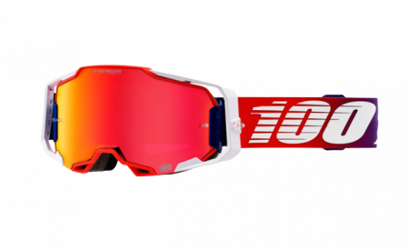 Ochelari off-road - Ochelari 100% Armega Factory Cu Lentila Oglinda Red