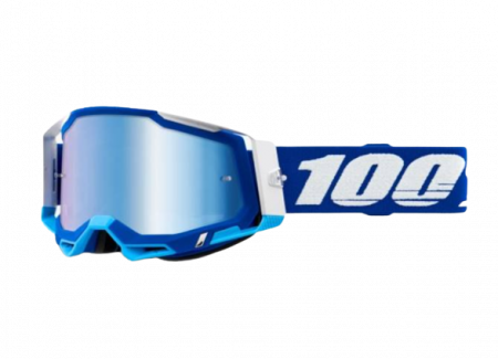 Ochelari off-road - Ochelari 100% Racecraft 2 Blue cu lentila oglinda