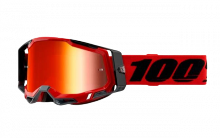 Ochelari off-road - Ochelari 100% Racecraft 2 Red cu lentila oglinda