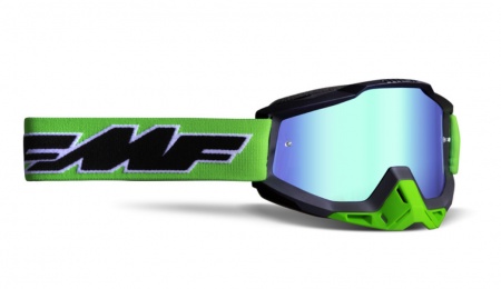 Ochelari off-road - Ochelari Enduro/MX FMF Powerbomb Rocket Lime Mirror Green