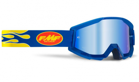 Ochelari off-road - Ochelari Enduro/MX FMF Powercore Flame Navy Mirror Blue
