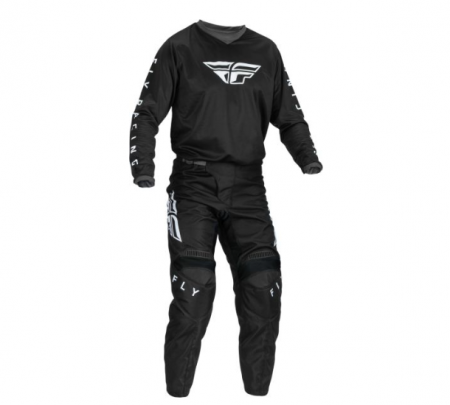 Pantaloni enduro/motocross FLY F-16 Negru/Alb [3]