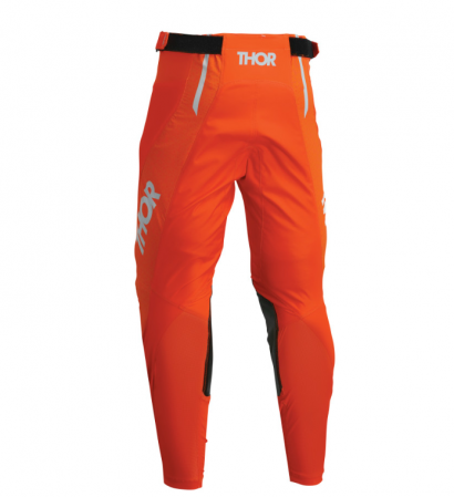 Pantaloni enduro/MX THOR Pulse Mono Light Gray/orange [2]