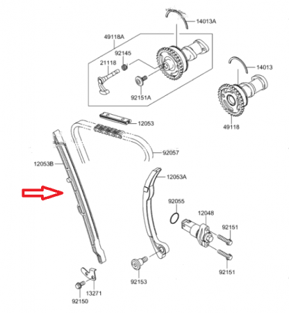 Patina lant distributie Suzuki RMZ 250 '04-'06 K120530017SU [1]