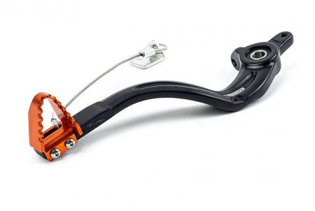 Comenzi/pedale/scarite - Pedala frana KTM EXC/SX ‘07-’16 black/orange ASB120AEE