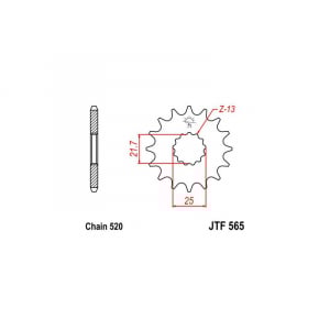 Transmisie - Pinion fata Yamaha YZ/YZF/WRF
