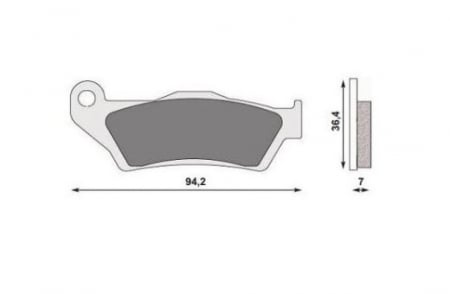 Placute frana fata KTM SX/EXC '92-'20/ Husqvarna/Husaberg sinterizat enduro Forma DP02425/SE [1]